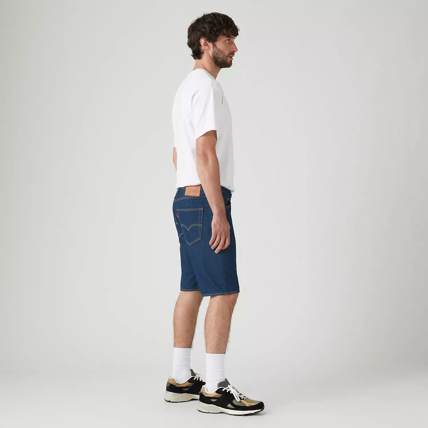 501 Оригинальный крой Легкие 9-дюймовые мужские шорты Levi's, цвет Late Edition - Dark Wash — фото 4