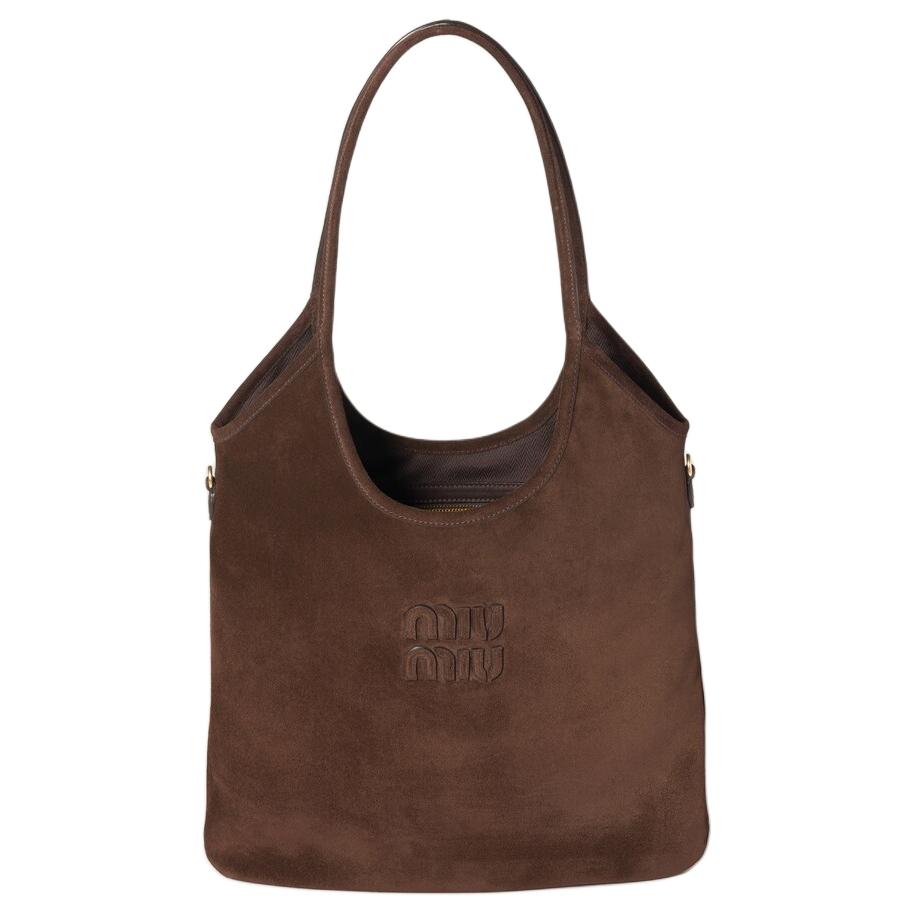 Сумка Ivy Leather женская тёмно-коричневая MIU MIU, Set (Bag+Dust Bag) — фото 2