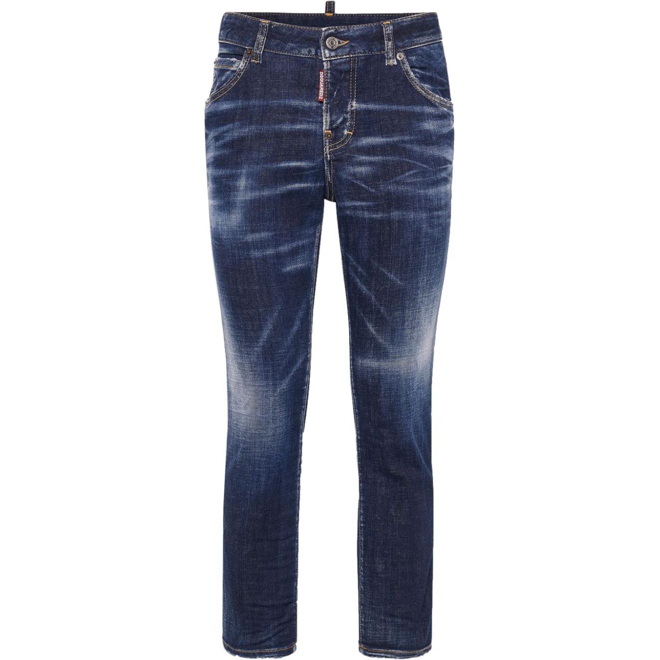 

DSQUARED 2 DSQUARED2 зауженные джинсы с высокой талией, эффектом потертостей