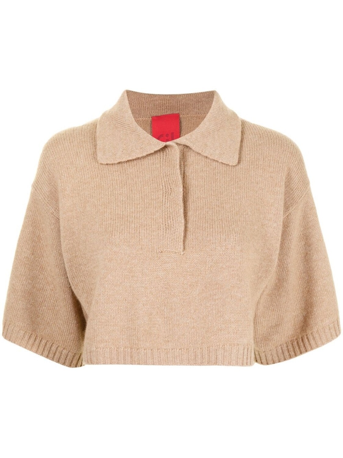 

Укороченная трикотажная рубашка Demi Cashmere In Love, коричневый