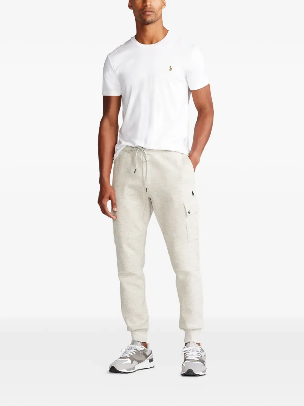 Спортивные брюки-карго с завязками на талии Polo Ralph Lauren, серый — фото 2
