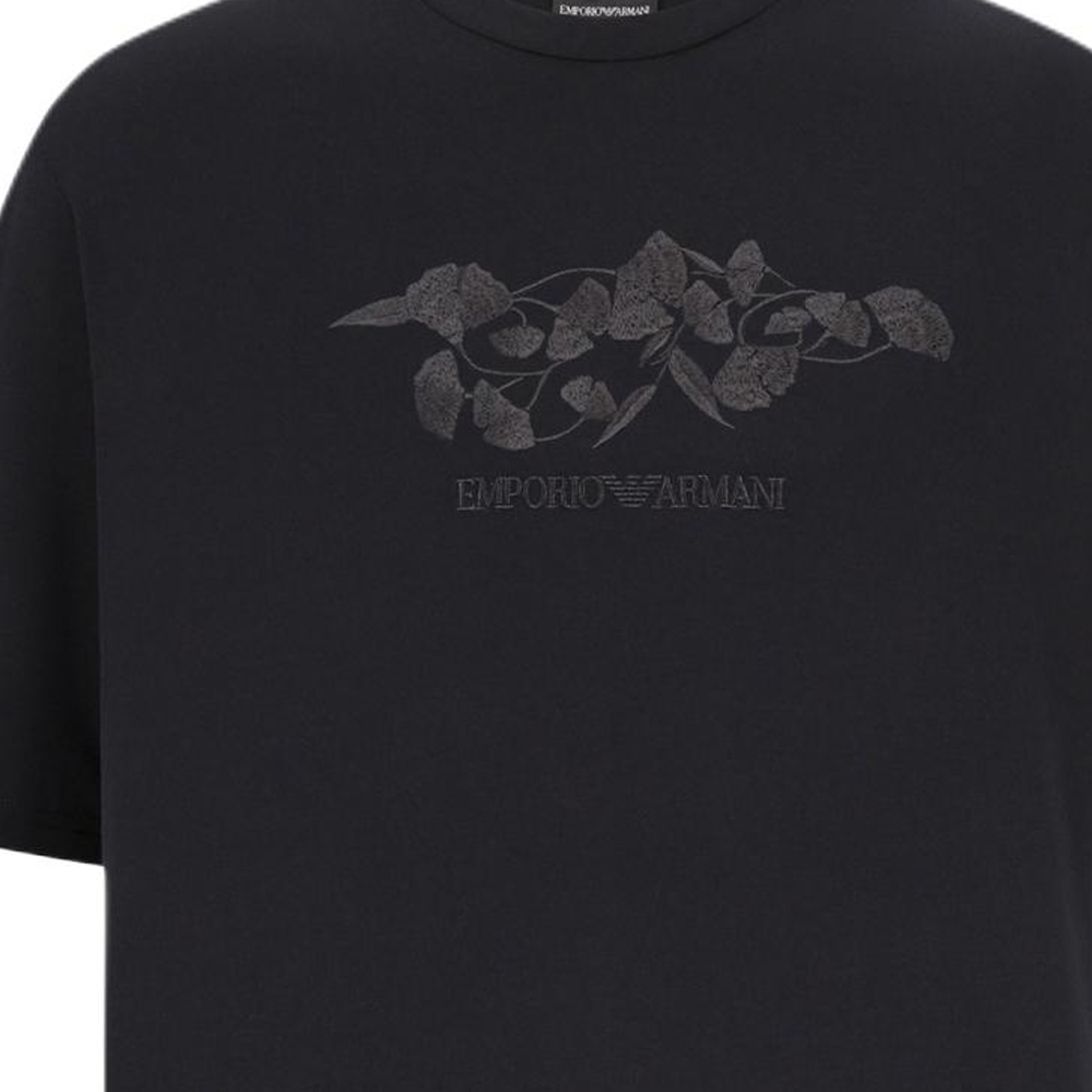 Футболка мужская черная EMPORIO ARMANI — фото 4