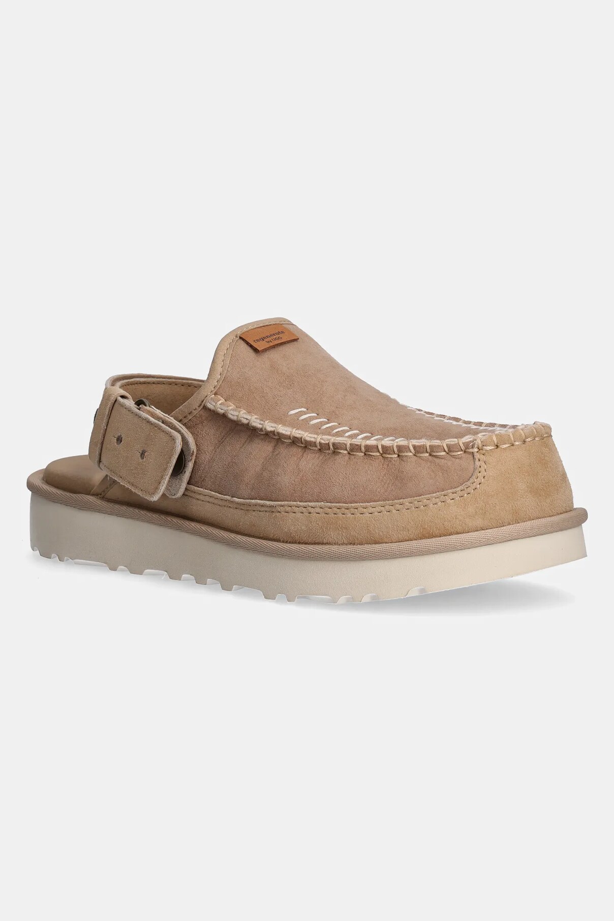 

Шлепанцы UGG Goldencoast Clog Regenerate из замши, бежевый