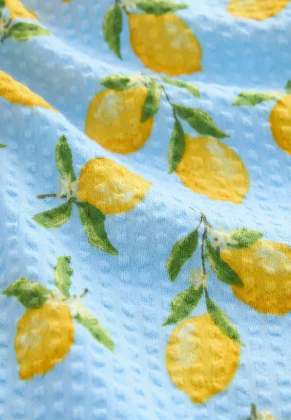 Комбинезон Next, blue lemon print, голубой с лимонным принтом — фото 2