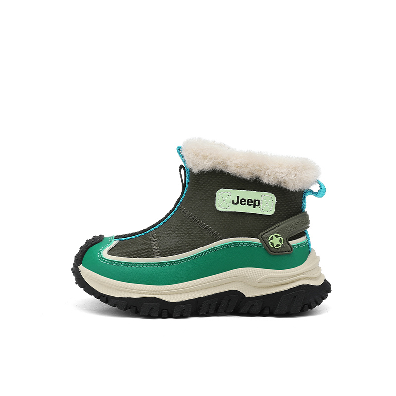 

Высокие детские ботинки Aquaman Green Khaki Brown Kids' Jeep, Aquaman Green/Хаки Коричневый-Плотный Хлопок