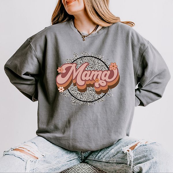 

Легкий свитшот Mama leopard circle с окраской в готовом виде Simply Sage Market, Grey, Серый, Легкий свитшот Mama leopard circle с окраской в готовом виде Simply Sage Market, Grey