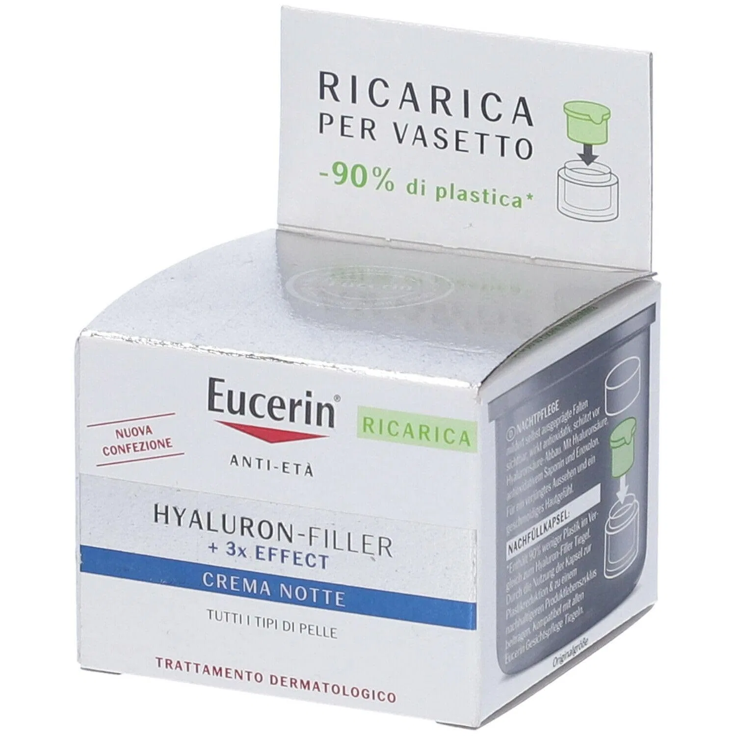 Крем для лица Eucerin — Капсула-рефил ночного крема Hyaluronic Filler + 3x Effect от, 50 мл