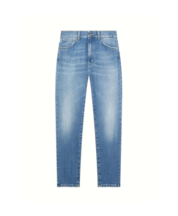 

Узкие джинсы прямого кроя с пятью карманами Dondup, синий