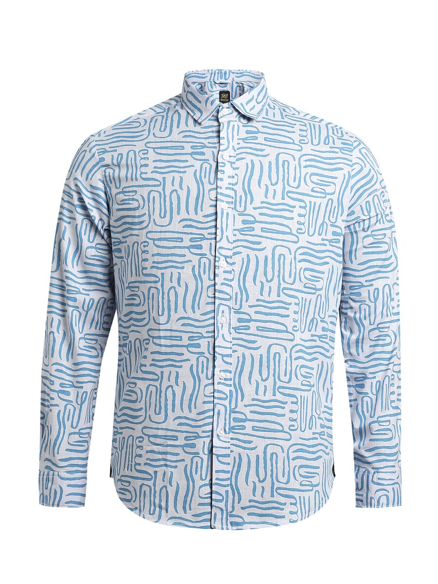 

Рубашка на пуговицах классического кроя Campus Sutra Malik, белый