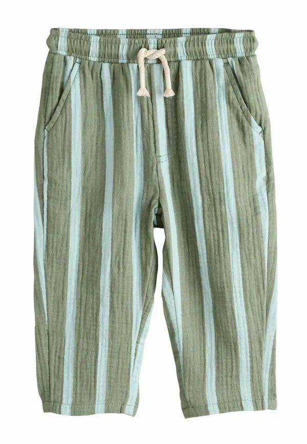 Брюки Next Textured pull on, мятно-зеленые в полоску