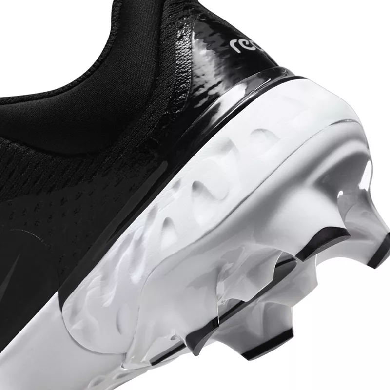 Мужские бейсбольные бутсы Nike Alpha Huarache Elite 4 MCS, черный/белый — фото 4