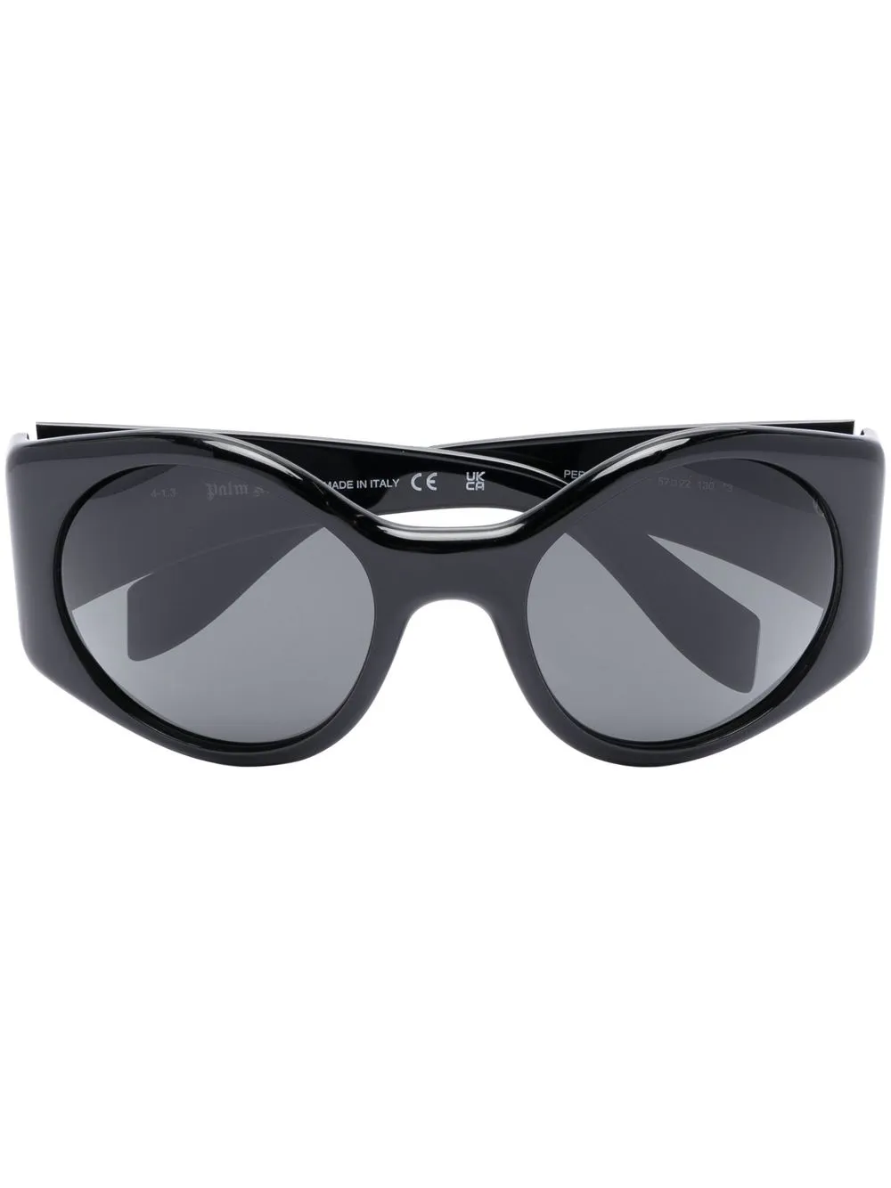 

Солнцезащитные очки Ennis в круглой оправе Palm Angels Eyewear, черный