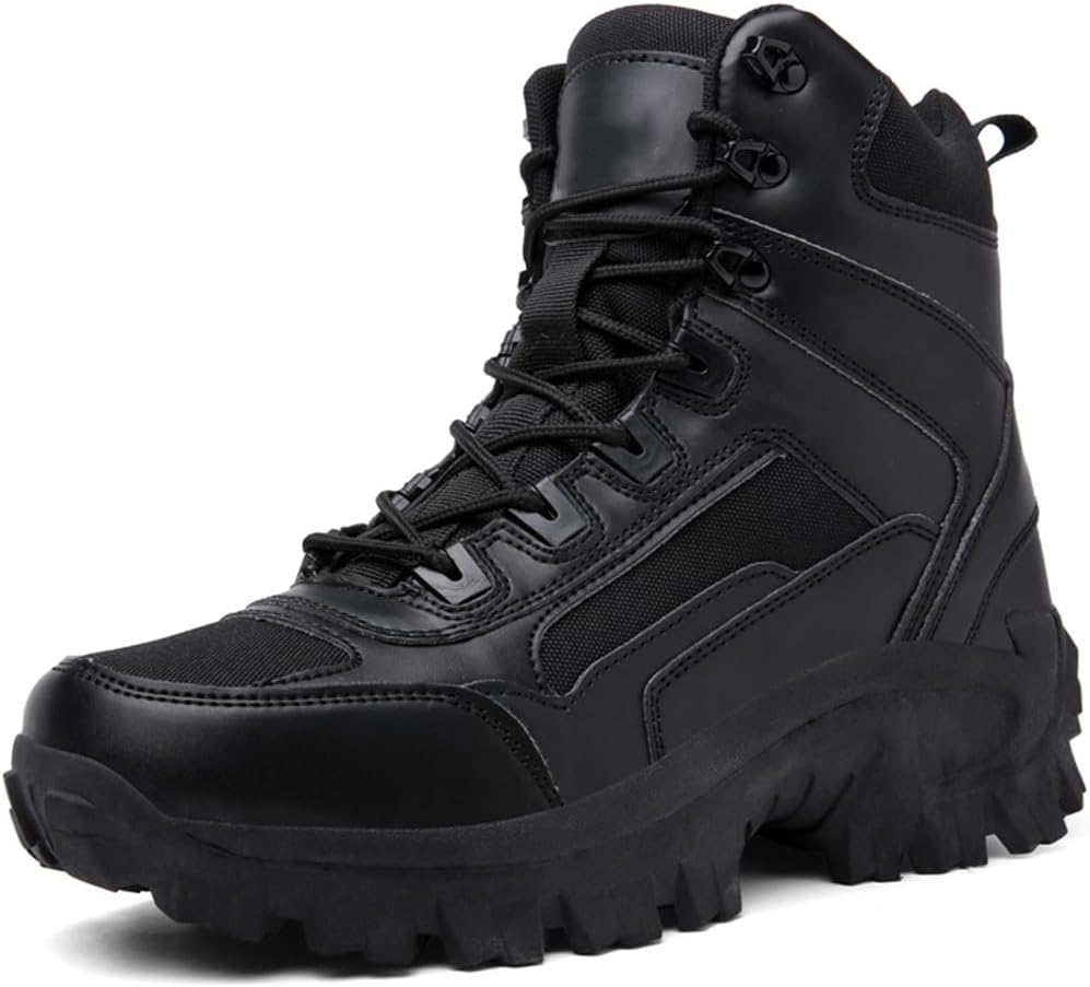 

Мужские тактические ботинки, пустынные водонепроницаемые ботинки на щиколотке для улицы, защитные и походные ботинки Suwequest, коричневый