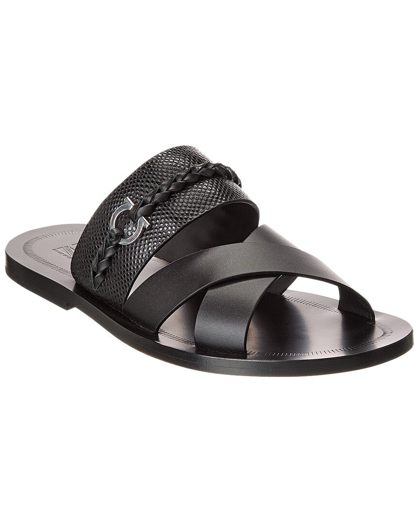 

Феррагамо сандалии Giotto из кожи Salvatore Ferragamo, черный