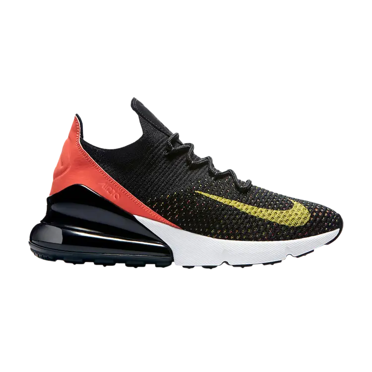 Кроссовки Nike Wmns Air Max 270 Flyknit 'Yellow Strike', черный