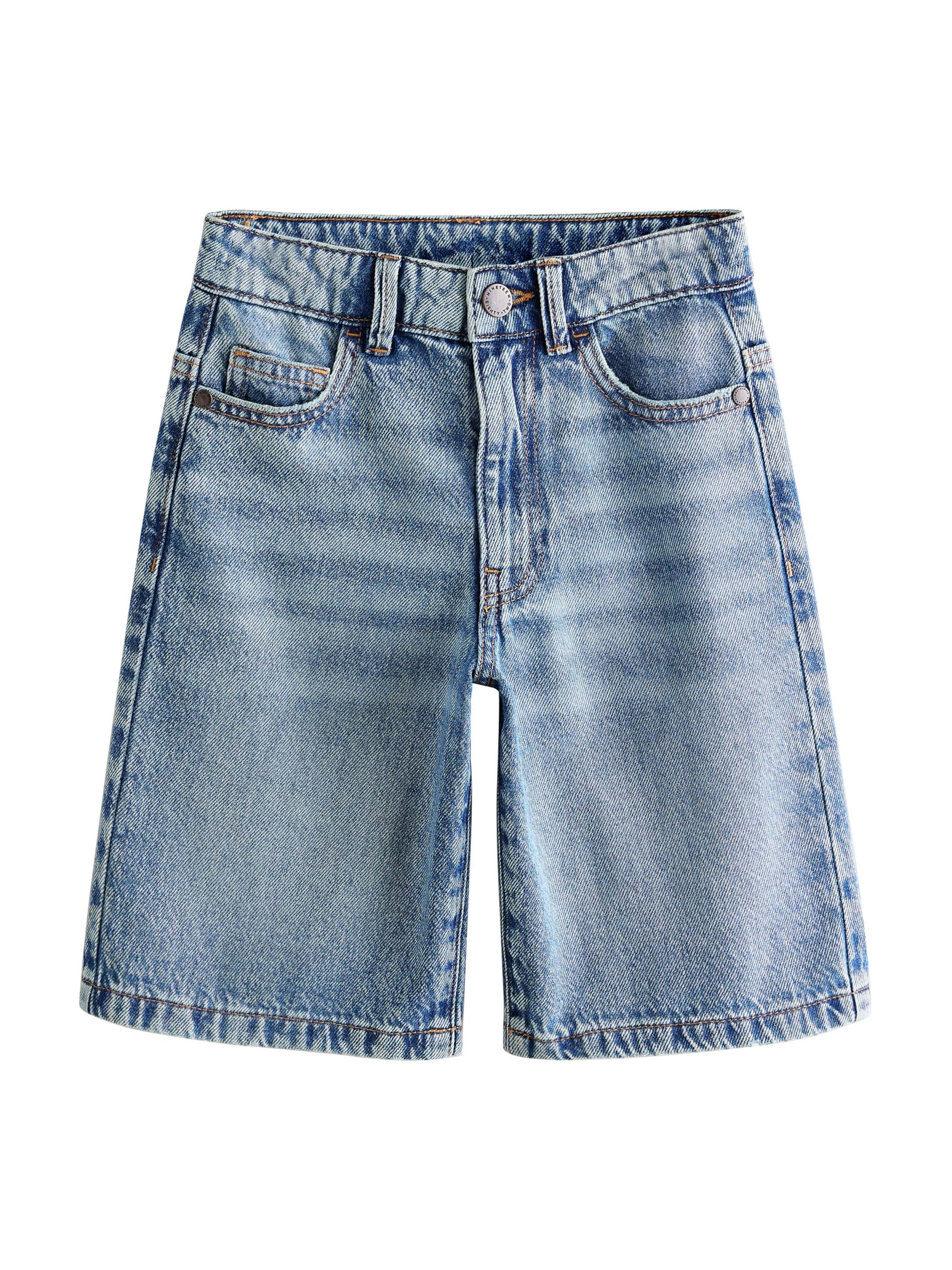 

Next Джинсовые шорты Wide Leg в синем дениме