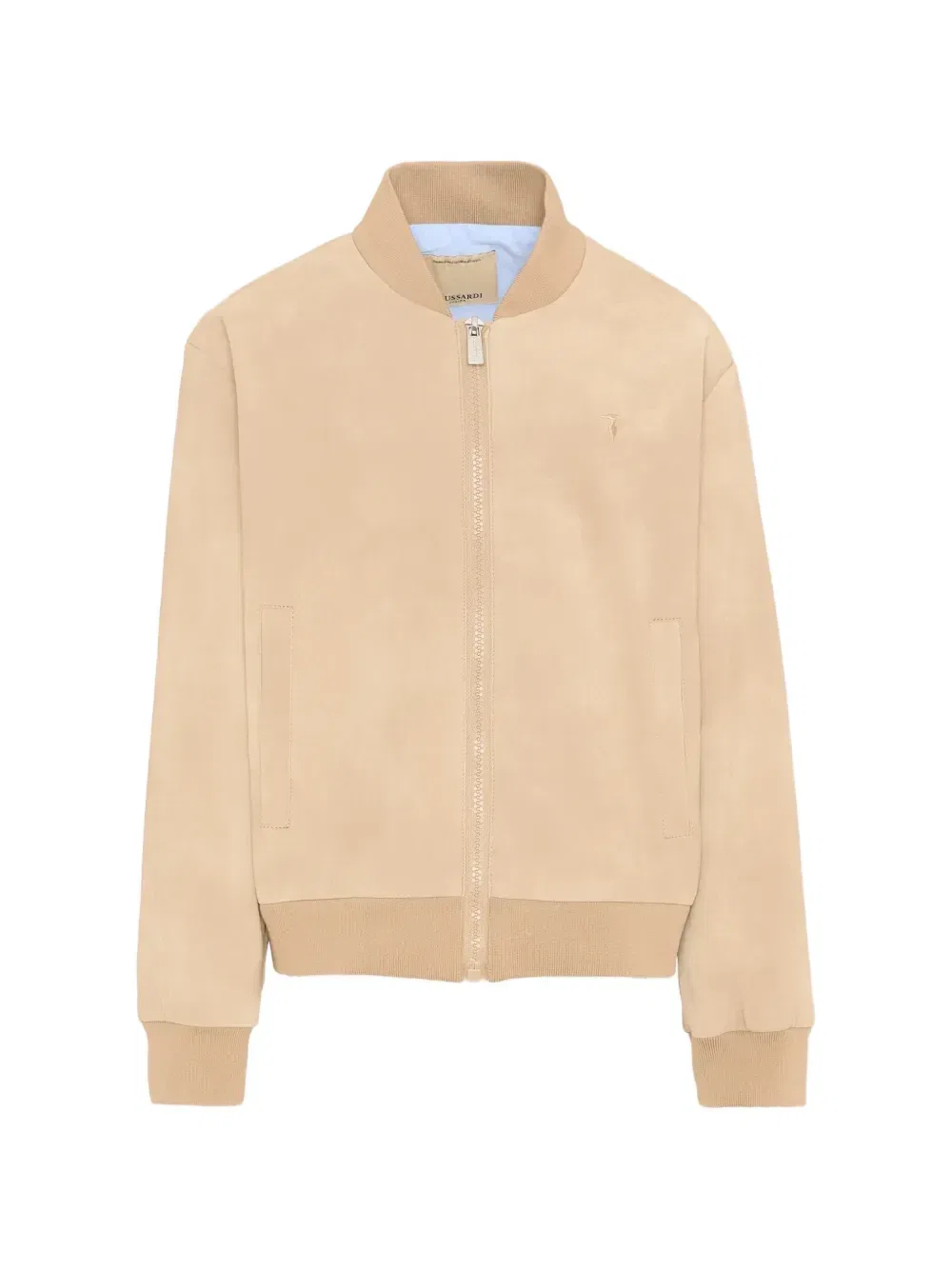 Бомбер на молнии Trussardi Junior, бежевый