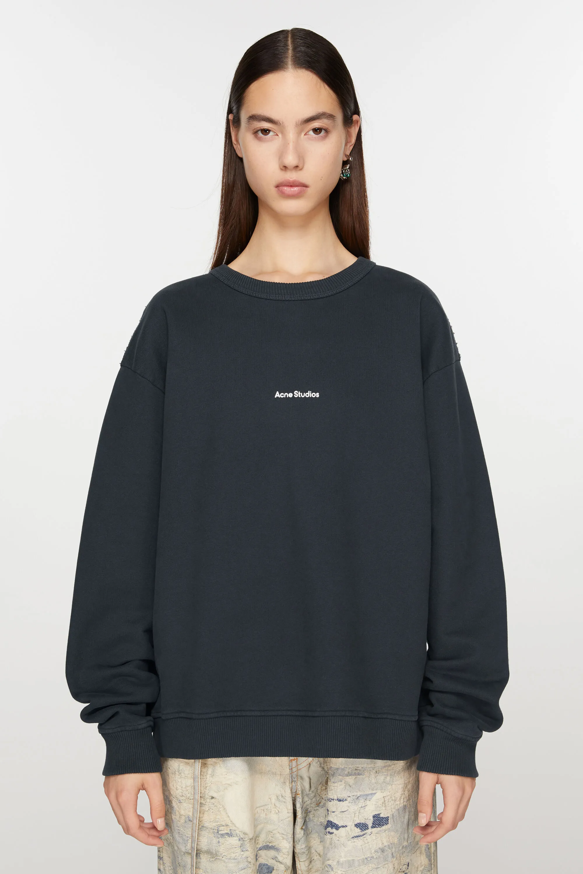 

Свитшот с логотипом Stamp Acne Studios, черный