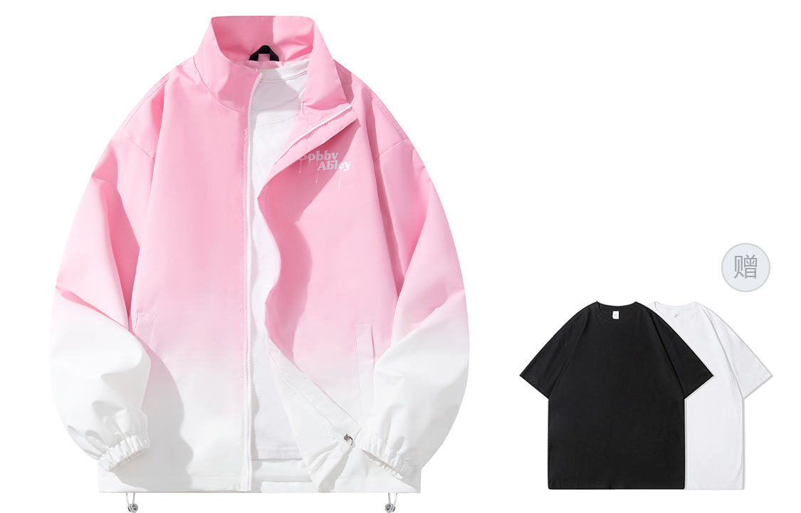 

BOBBY ABLEY Куртка Unisex, Pink to White Gradient (Comes with Short-Sleeved Shirt)