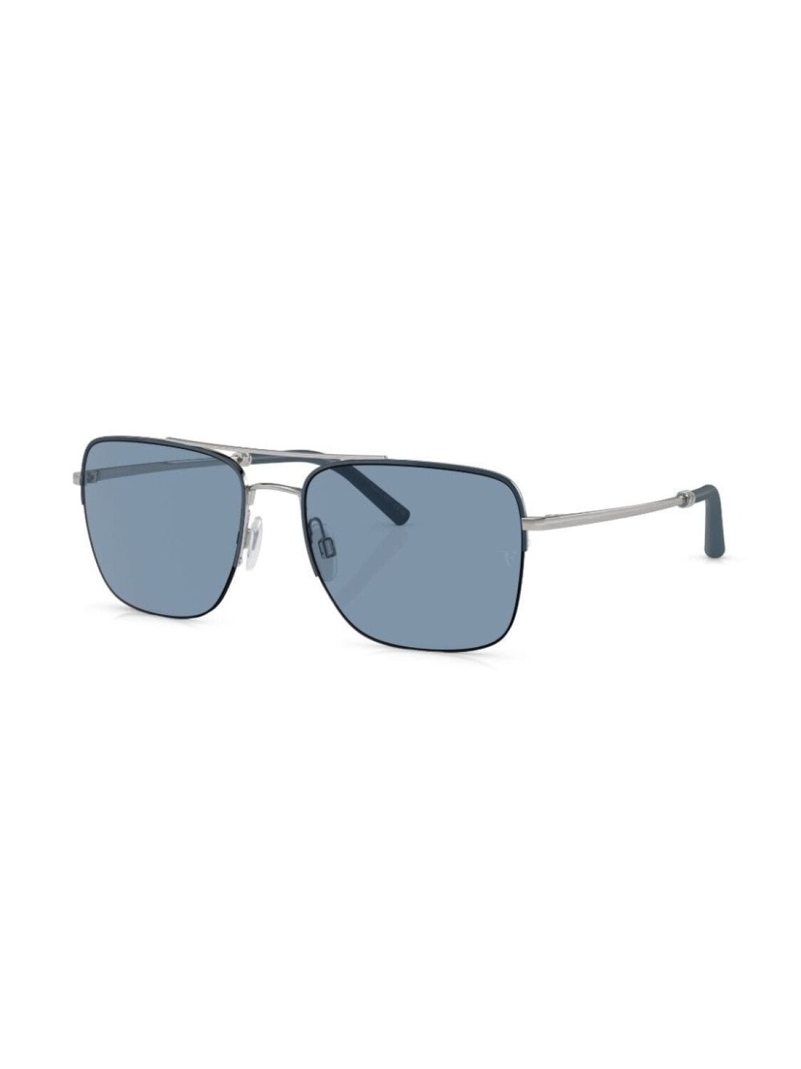 

Oliver Peoples солнцезащитные очки R-2 в квадратной оправе, серебристый