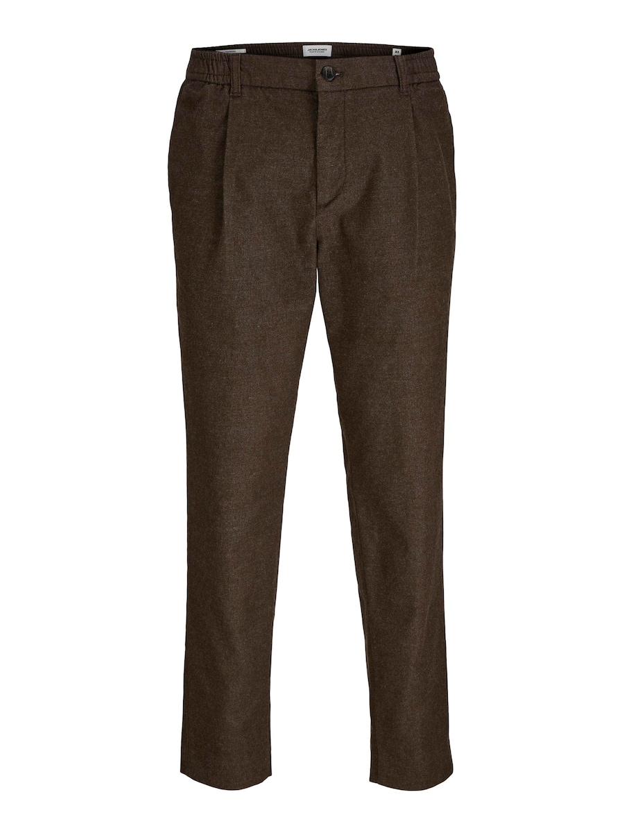

Зауженные брюки со складками спереди JACK & JONES, Mottled Brown