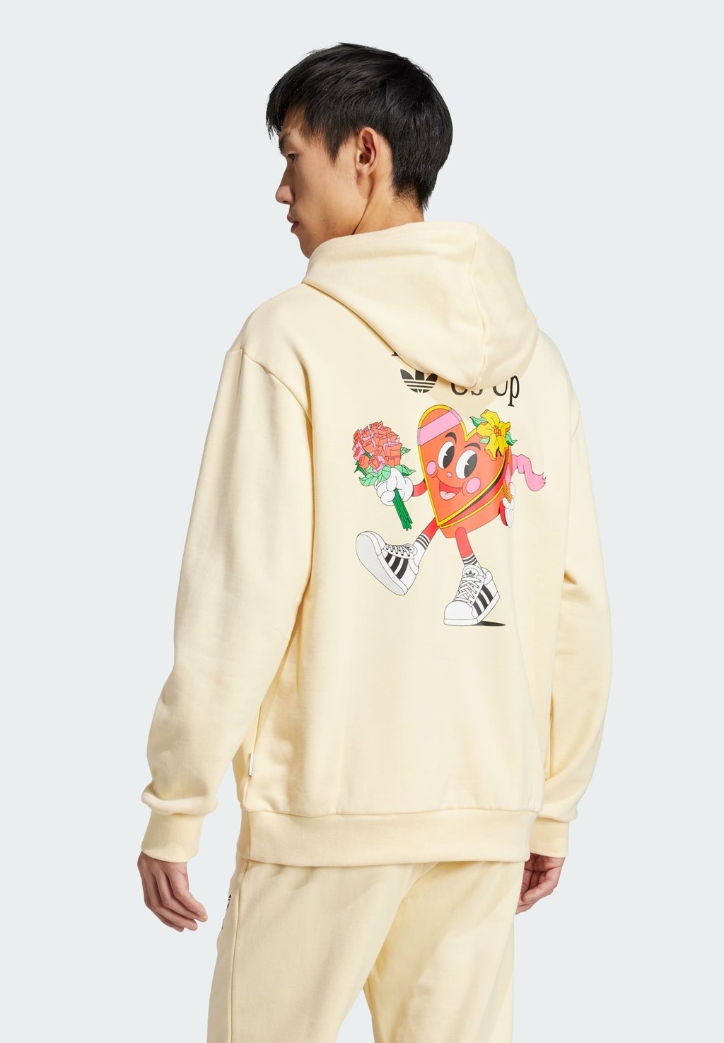

Толстовка HOODIE adidas Originals, молочный
