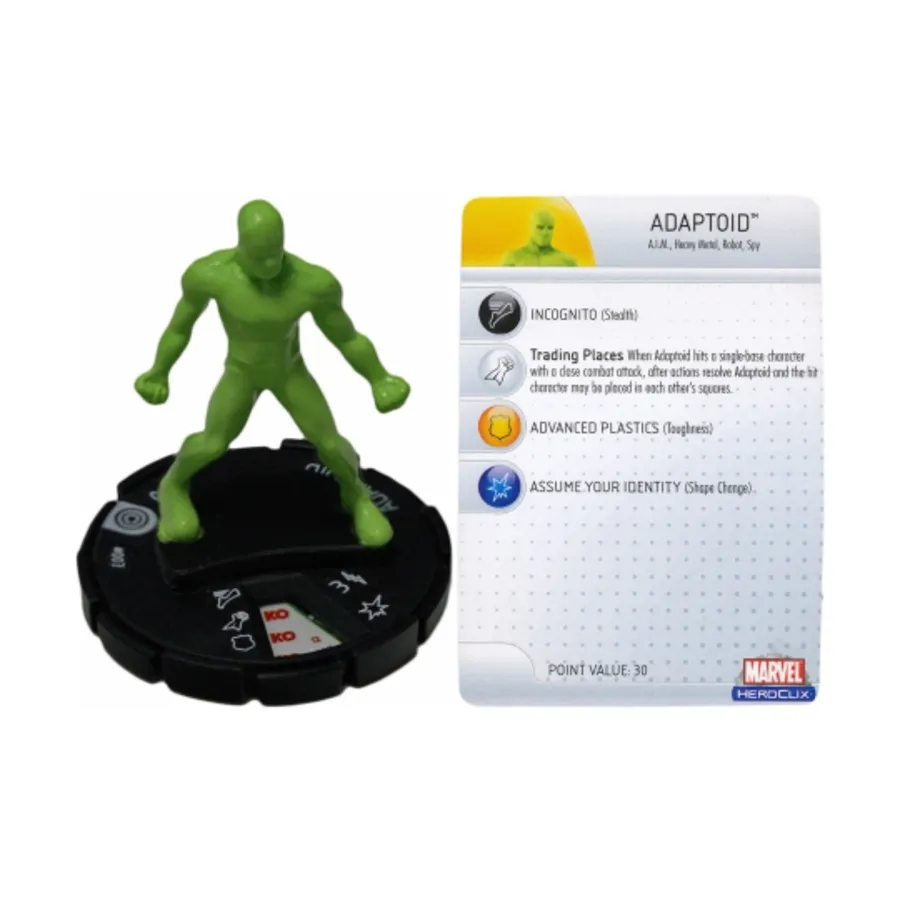

Адаптоид, Marvel HeroClix - Captain America - Singles