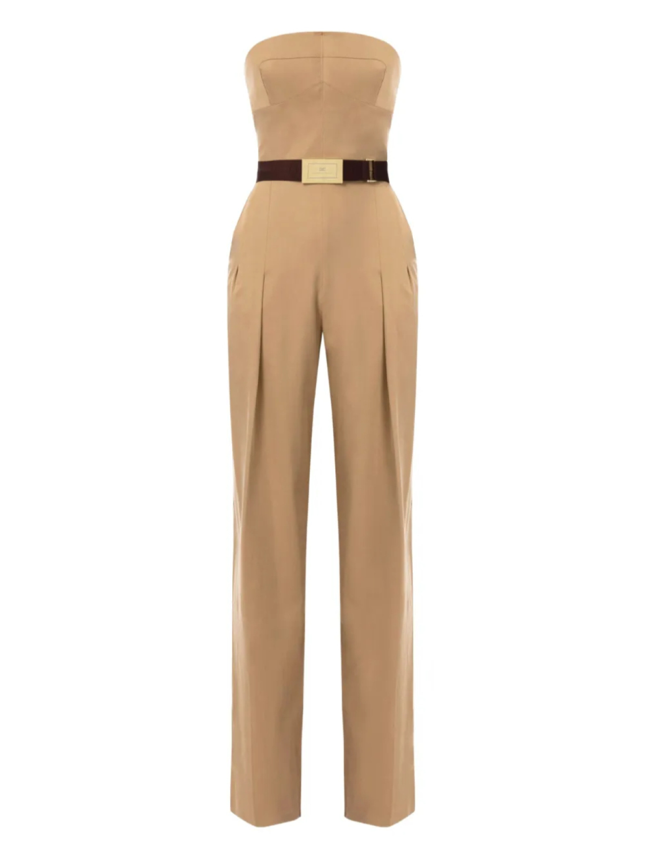 

Комбинезон с поясом Elisabetta Franchi, нейтральный