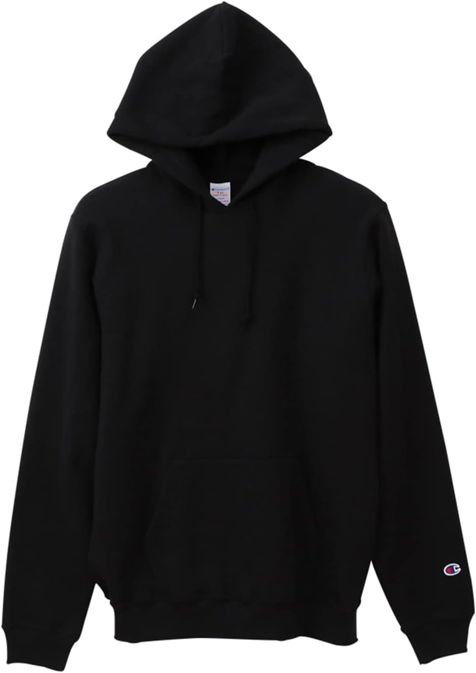 

Мужская толстовка Champion с длинными рукавами и капюшоном, 9 унций, на флисовой подкладке, произведено в США, C5-P101 , черный