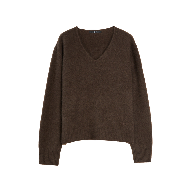 

Свитер Women's V-образный вырез Moderate Others ELLE, coffee