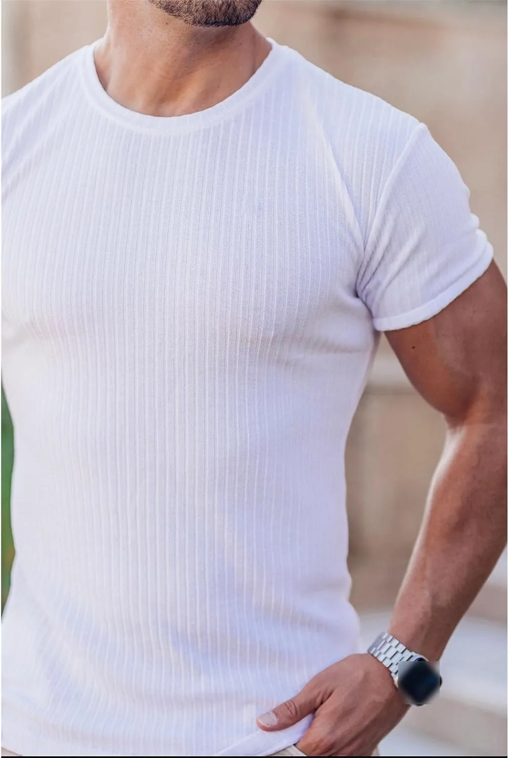 Мужская футболка Slim Fit Athletic с коротким рукавом — фото 2