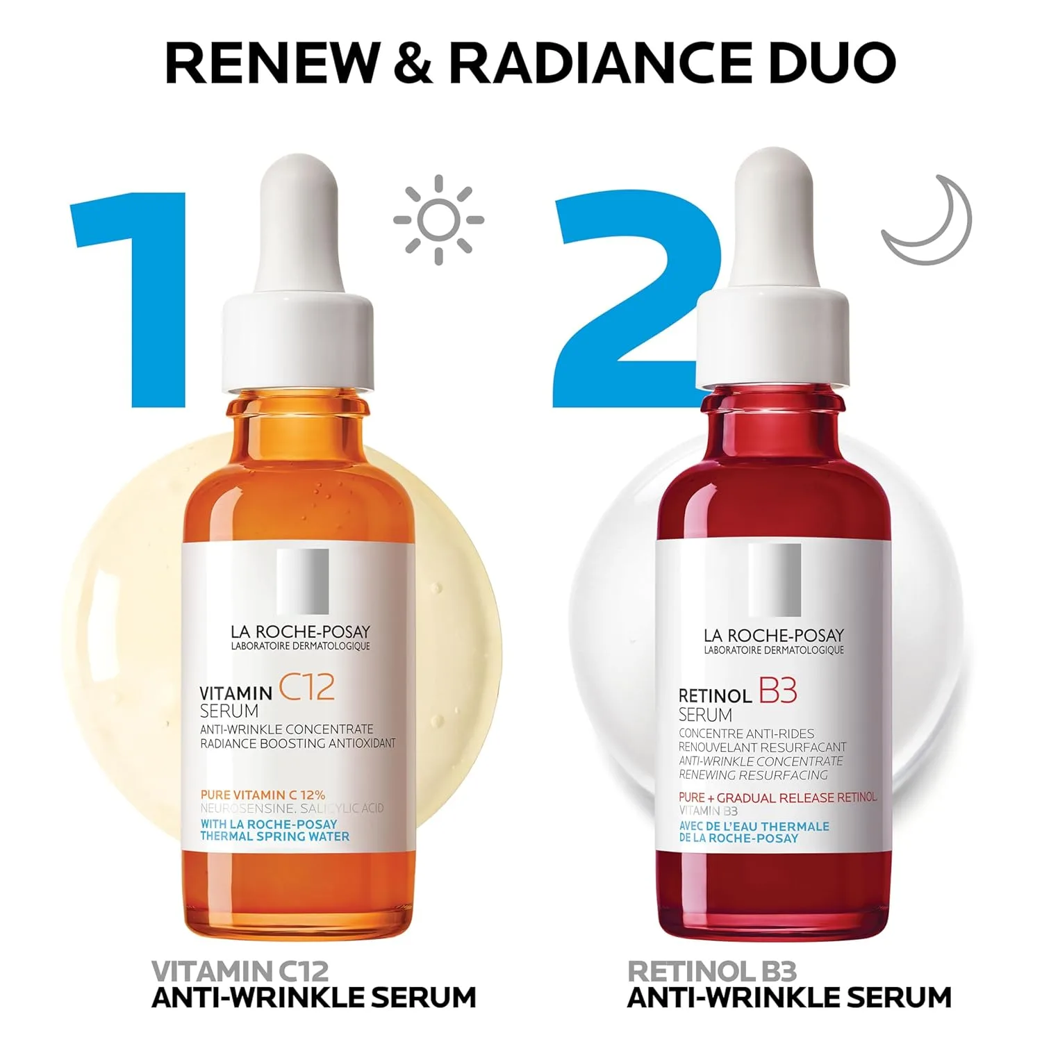 Сыворотка La Roche-Posay — Pure % с витамином C для лица с гиалуроновой и салициловой кислотой, увлажняющая , сияние, 59.7 мл — фото 2