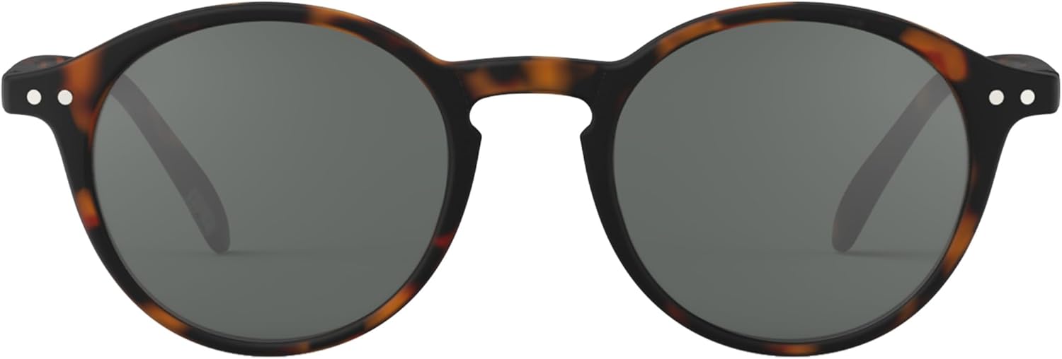 

Солнцезащитные очки IZIPIZI SUN #D для мужчин и женщин, квадратная оправа из биоматериала, серые линзы с защитой от царапин, 100% защита от УФ-излучения категории 3, с чехлом, Tortoise