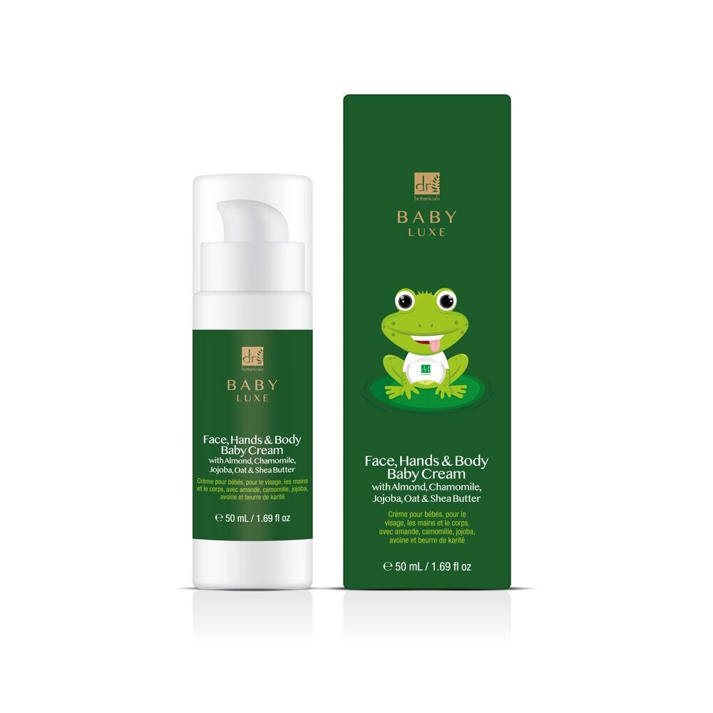 

Увлажняющий крем для ухода за лицом Baby lux crema para la cara, las manos y el cuerpo del bebé Dr. botanicals, 50 мл