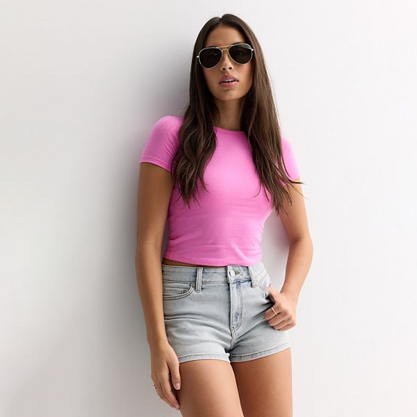 

Детская укороченная футболка с круглым вырезом So, Pink Cookie