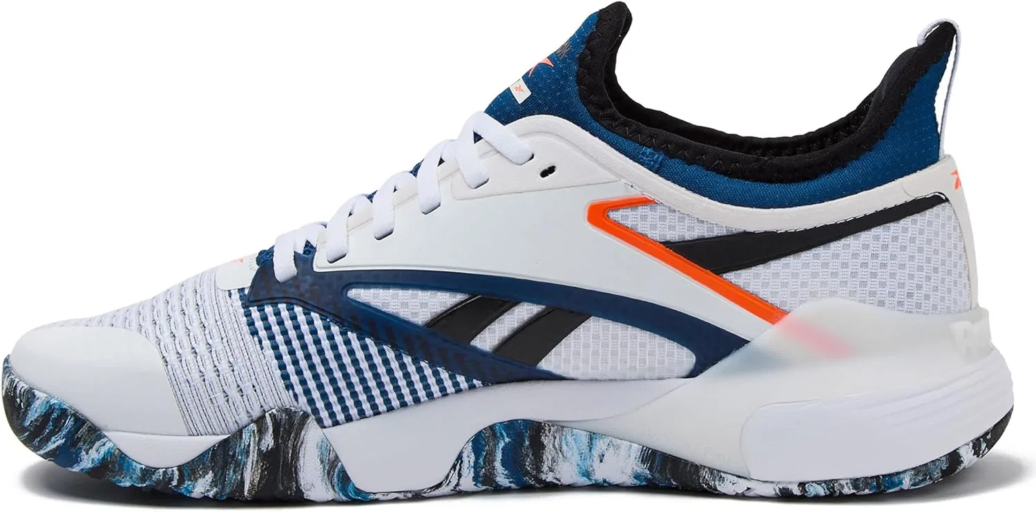 Мужские кроссовки Reebok Nano Court Sport для пиклбола или тенниса, Footwear White Black Athletic Blue — фото 3