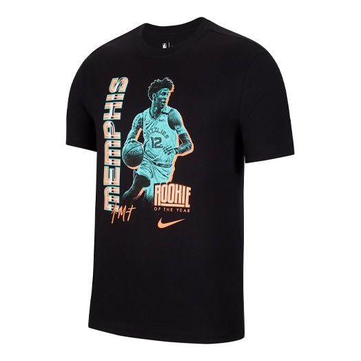 

Футболка Nike NBA Ja Morant Portrait Printing Basketball Sports Short Sleeve Black DH3774-010
