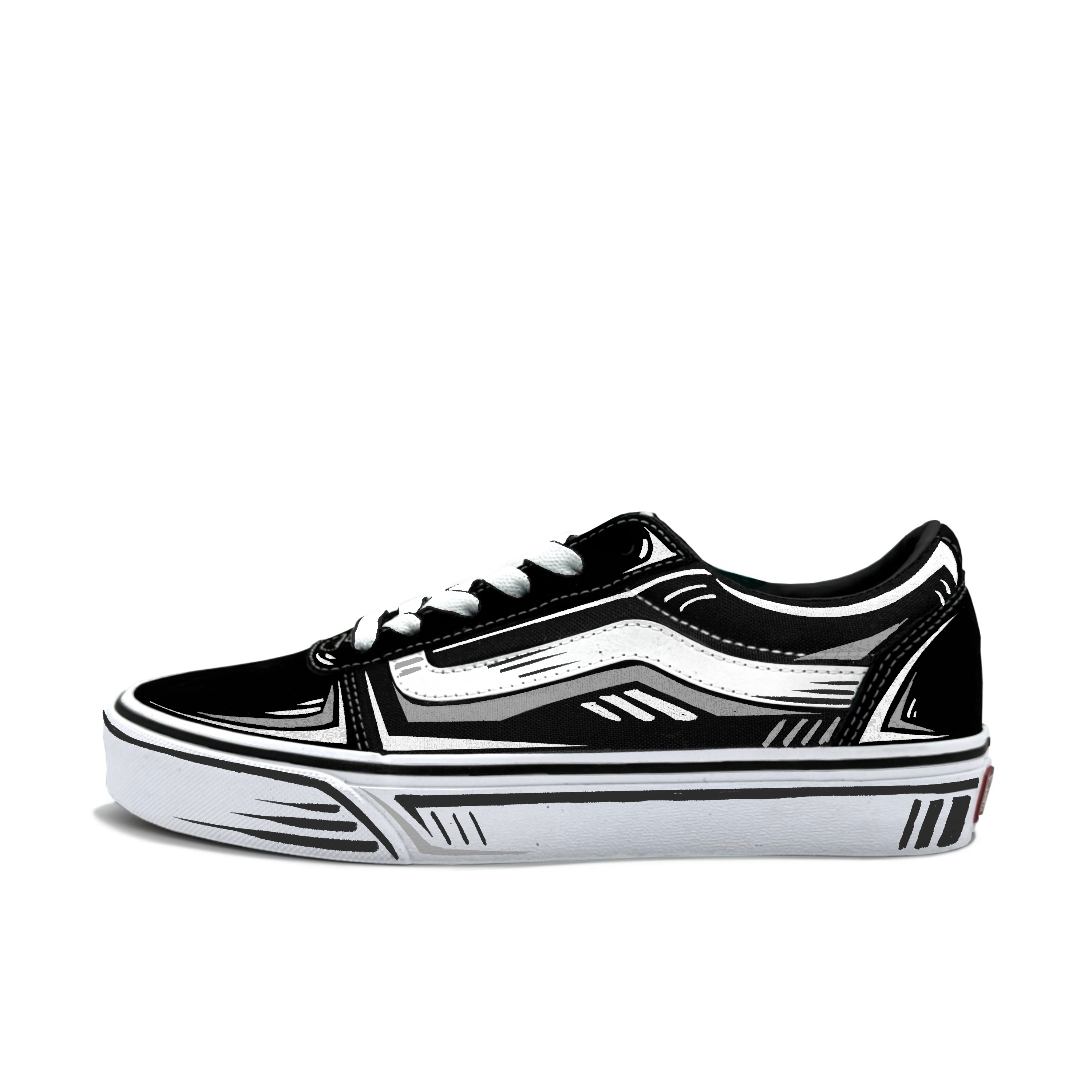 

Vans Износостойкие низкие кроссовки Ward для скейтбординга, мужские, черные