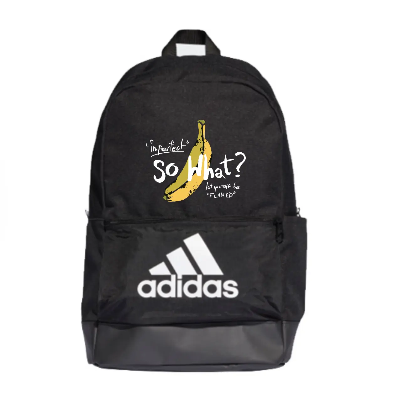 

Adidas Полиэстеровый рюкзак обычный унисекс черный, Banana