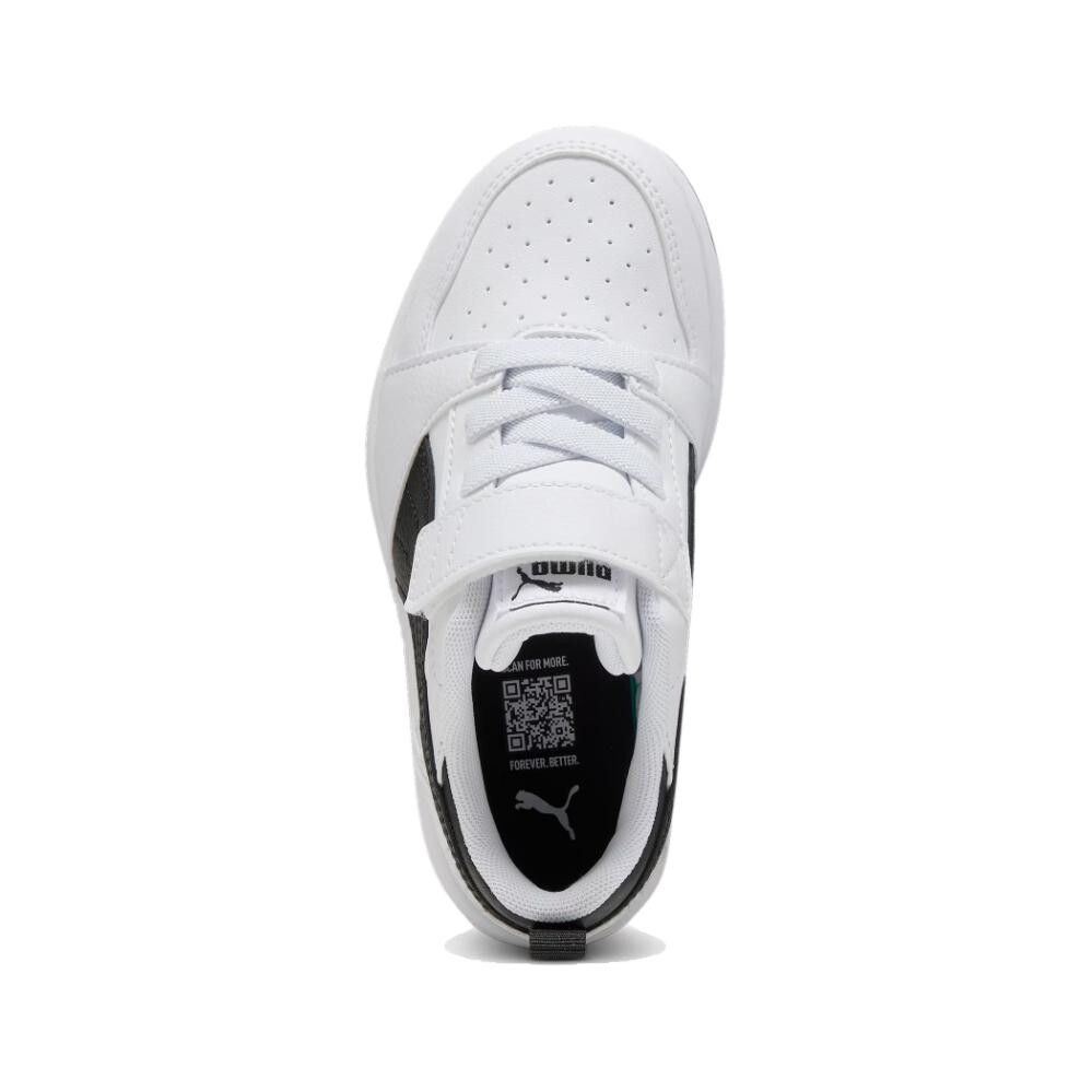 Rebound V6 Детские кроссовки для скейтбординга PS Puma, белый/черный — фото 4