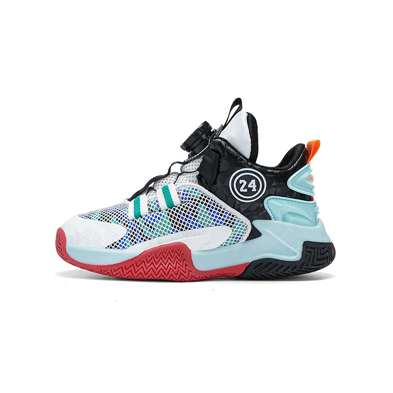 

Антискользящие износостойкие баскетбольные кроссовки Mid Top для детей Moffett, белый