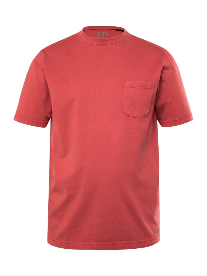 

Футболка с короткими рукавами кирпично-красного цвета JP1880, Красный, Футболка с короткими рукавами кирпично-красного цвета JP1880