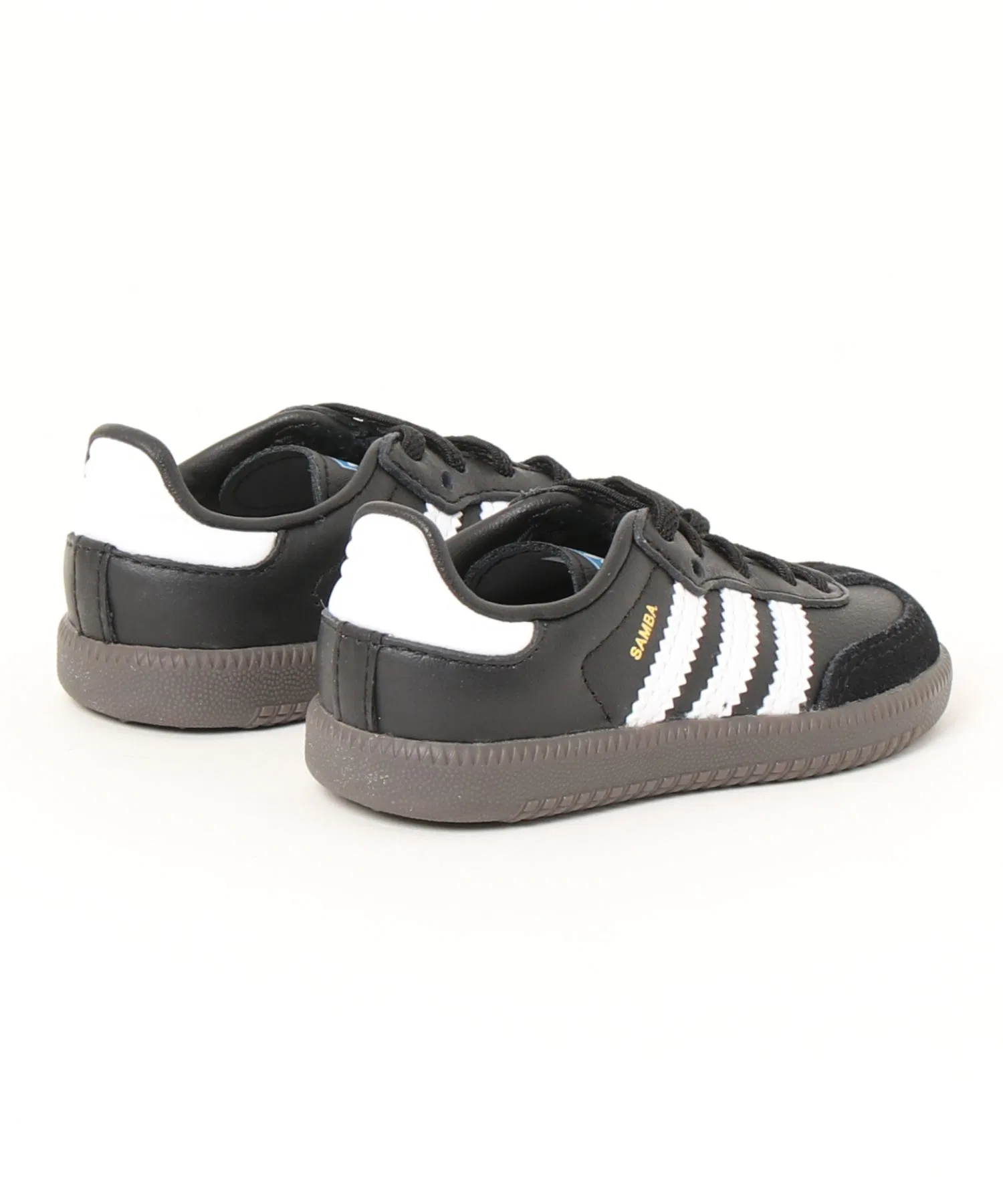 Детские кроссовки adidas Samba OG EL I из натуральной кожи чёрные — фото 2