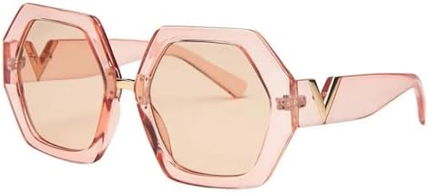 

Винтажные солнцезащитные очки 2026 года для женщин, большие солнцезащитные очки для женщин и мужчин, ретро, ​​черные солнцезащитные очки UV400, розовые, один размер MTZJH, One Color