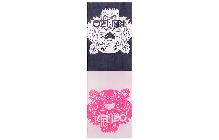 

Шарф вязаный Kenzo Unisex, розовый