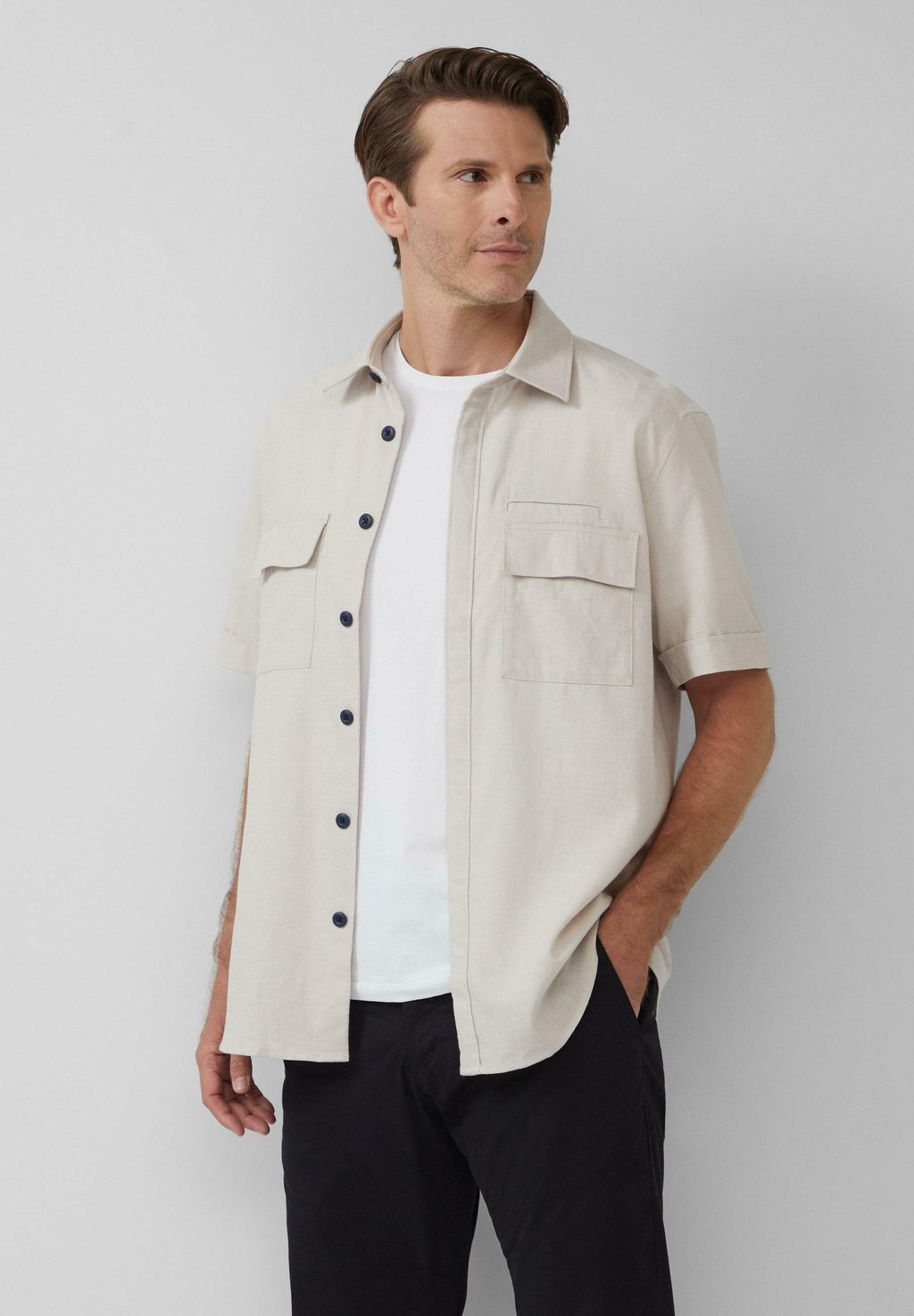 

Рубашка REGULAR FIT s.Oliver BLACK LABEL, цвет Helles Beige