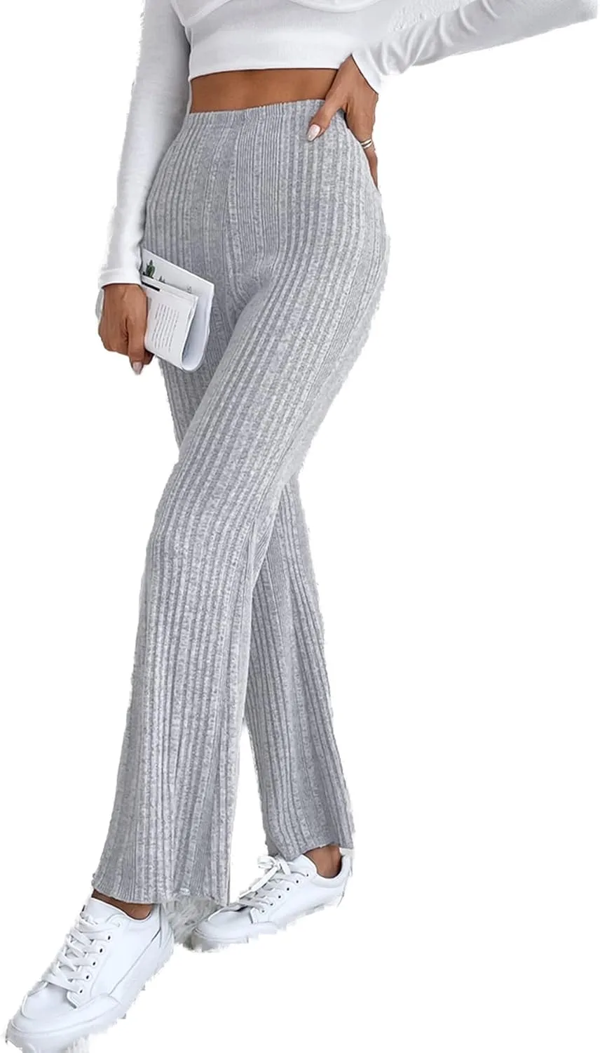 

DANCOLOR высокие ребристые трикотажные брюки с контролем живота