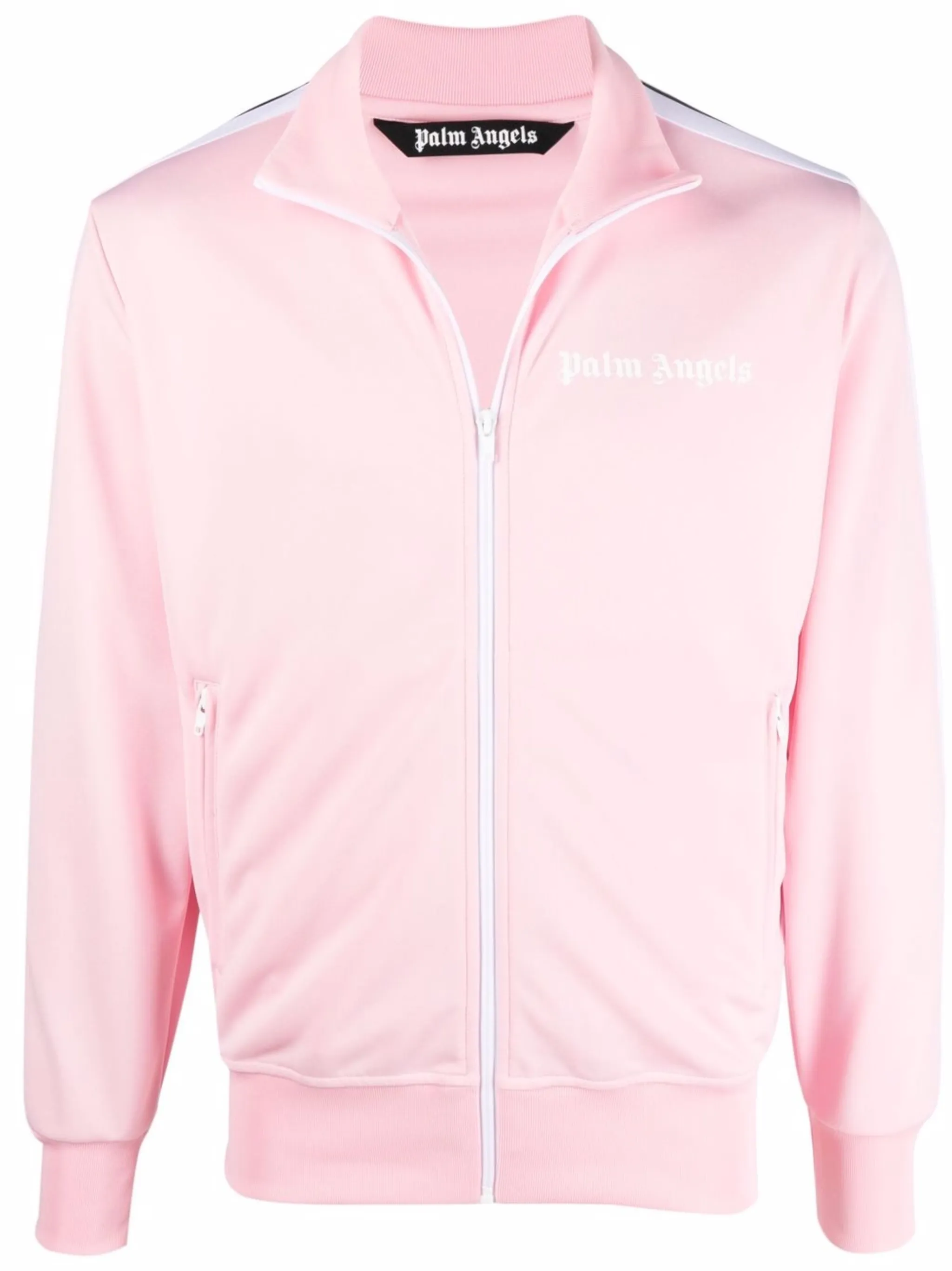 

Куртка на молнии с полосками Palm Angels, розовый
