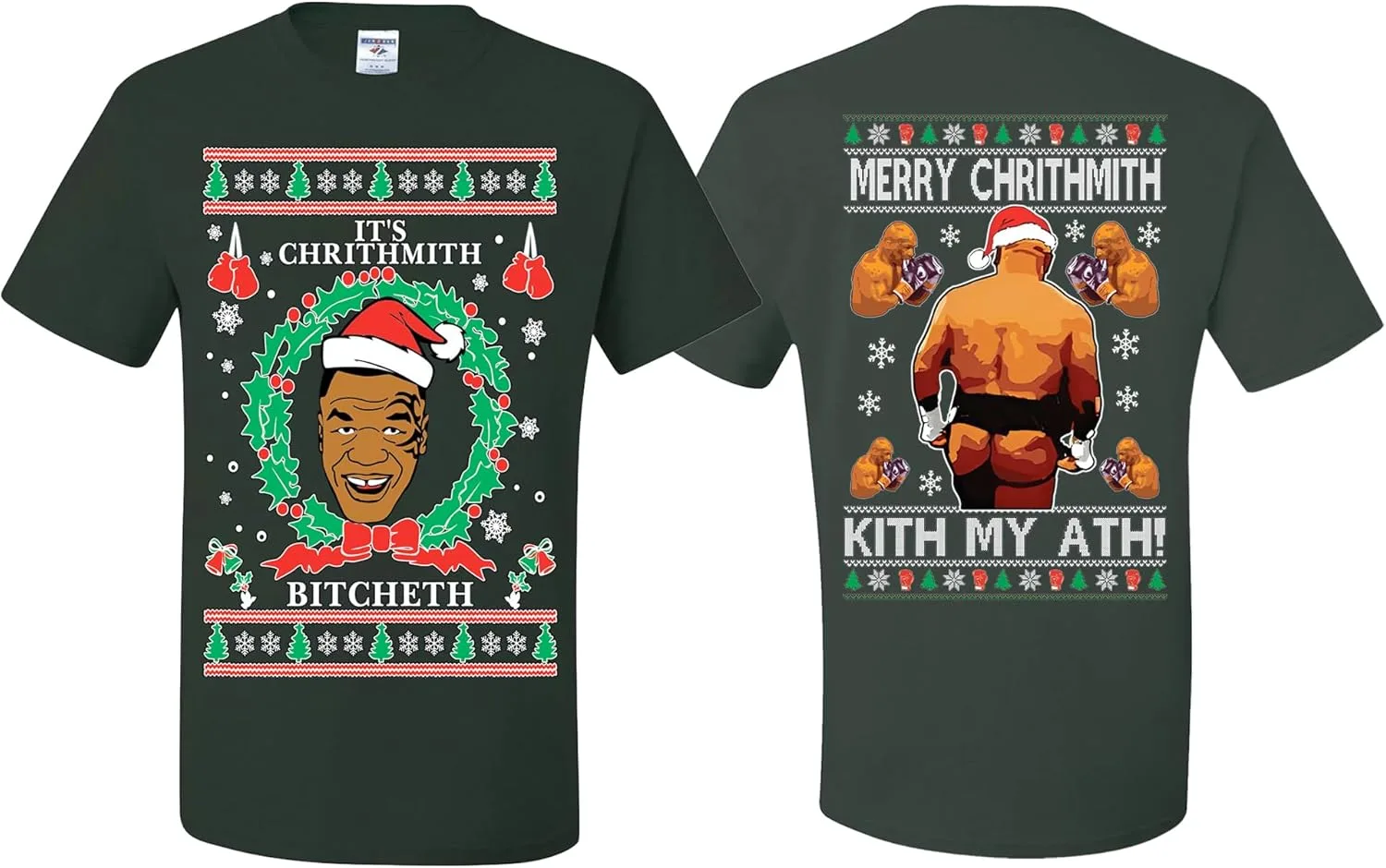 

Футболка Kith My Ath Funny Ugly Christmas wild custom apparel