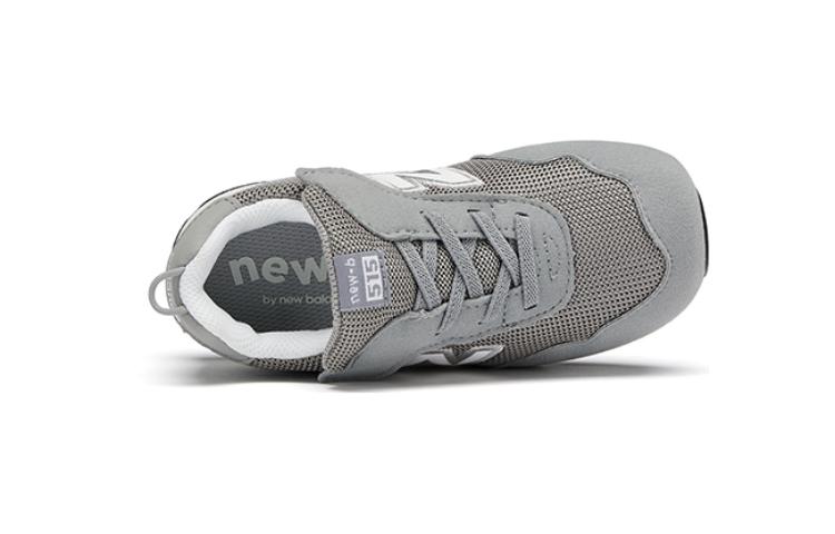 NB 515 Легкие и дышащие низкие кроссовки для бега серые New Balance для малышей — фото 4